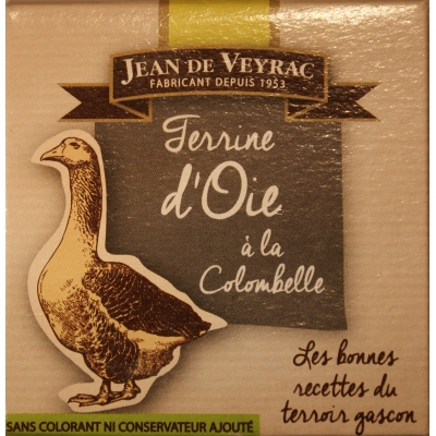 Terrine l'Oie á la Colombelle/ terrine van gans met witte wijn 65 gram Terrine l'Oie á la Colombelle/ terrine van gans met witte wijn 65 gram